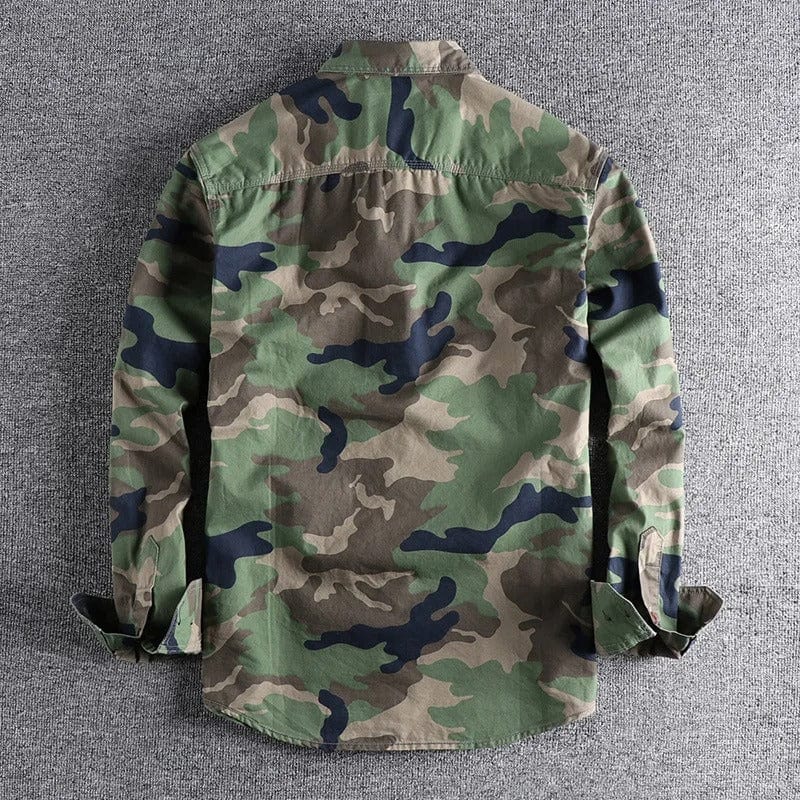 Camisa camuflaje hombre – Camisa larga de manga para outdoor