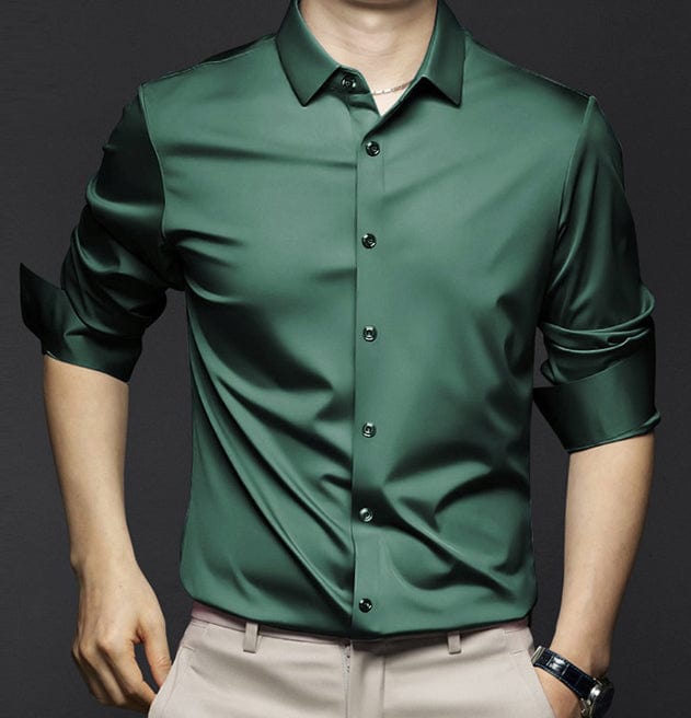 Camisa Oxford hombre – Camisa ajustada de algodón transpirable para todas las estaciones