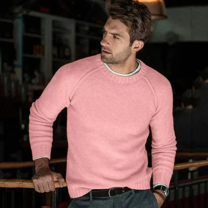 Sudadera clásica cómoda – Sudadera de cuello redondo suave y ligera