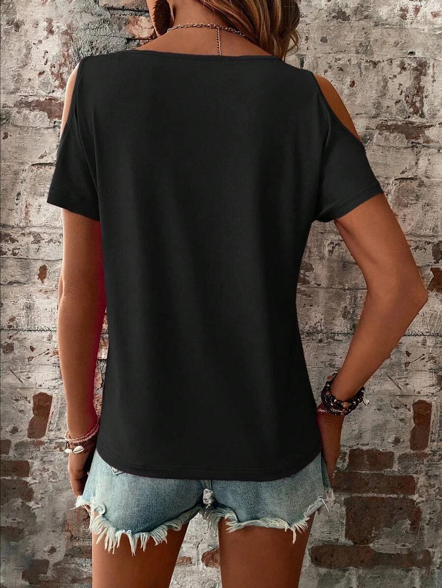 Camiseta negra de manga corta – Top liso y cómodo para hombre