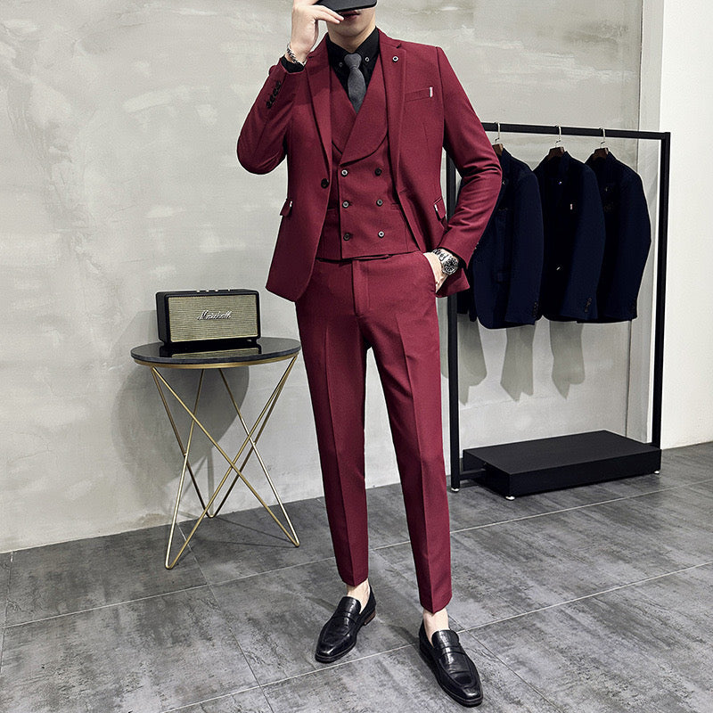 Traje elegante hombre – Vestido formal de corte moderno y diseño sofisticado