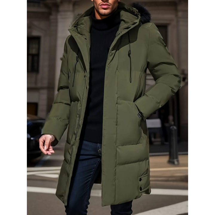 Parka de invierno hombre – Abrigo largo impermeable y cálido