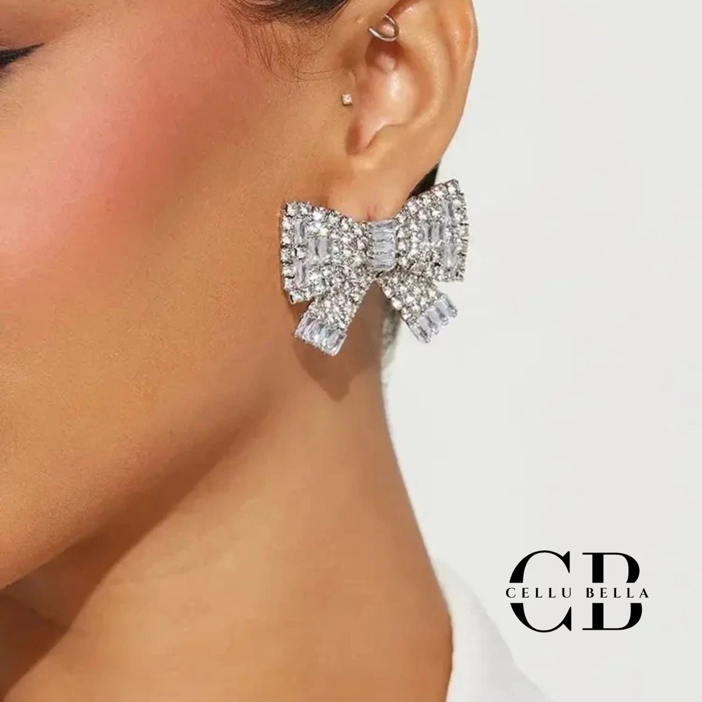 Pendientes de strass lujosos Y2K – Aretes brillantes y elegantes para ocasiones especiales