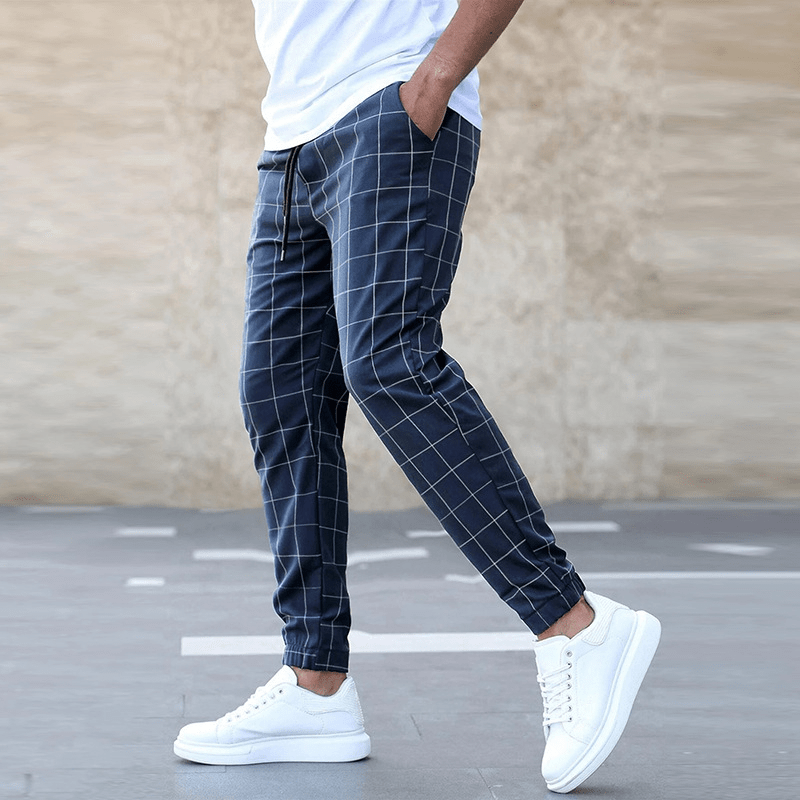 Pantalones de cuadros hombre – Pantalones cómodos y a la moda para ocasiones casuales