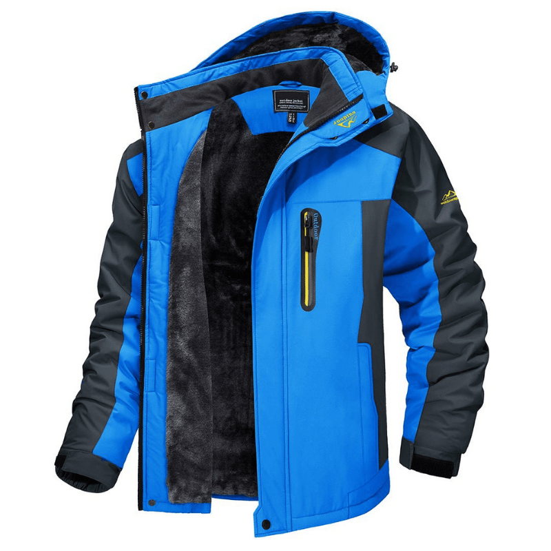 Chaqueta de invierno hombre – Chaqueta impermeable con forro polar cálido