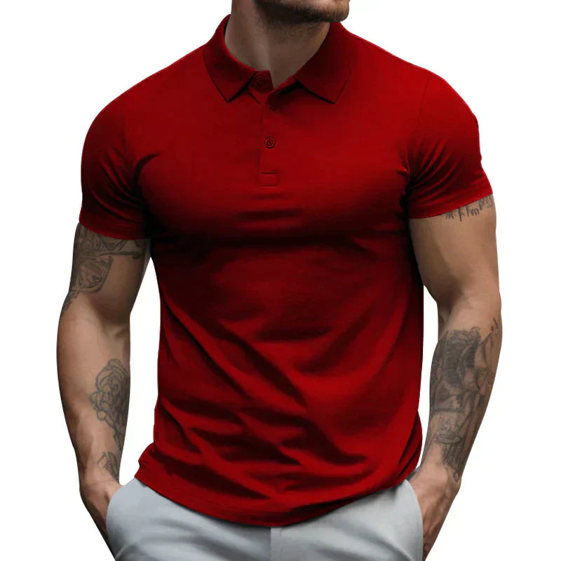 Camiseta hombre ligera – Polo corto transpirable para todas las estaciones