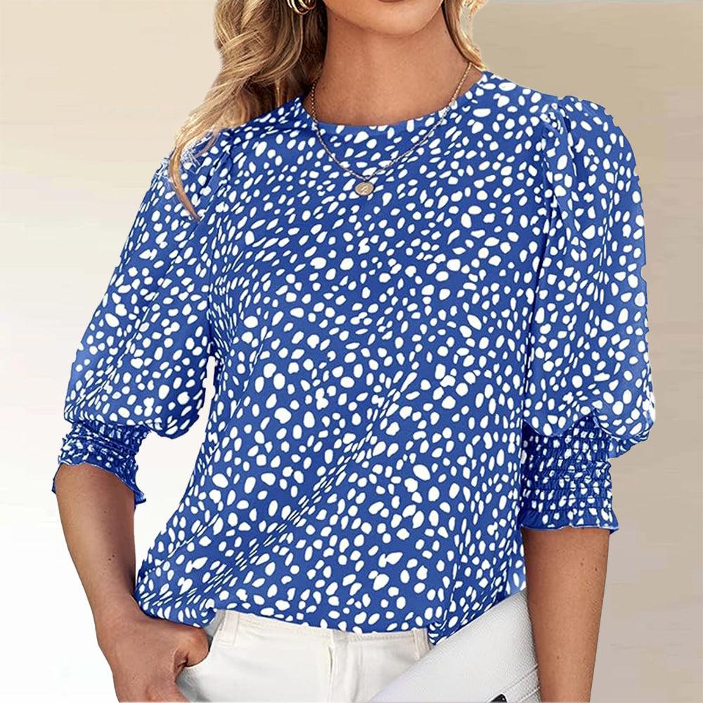 Top Rosa Mujer – Blusa Cuello Redondo Elegante y Cómoda