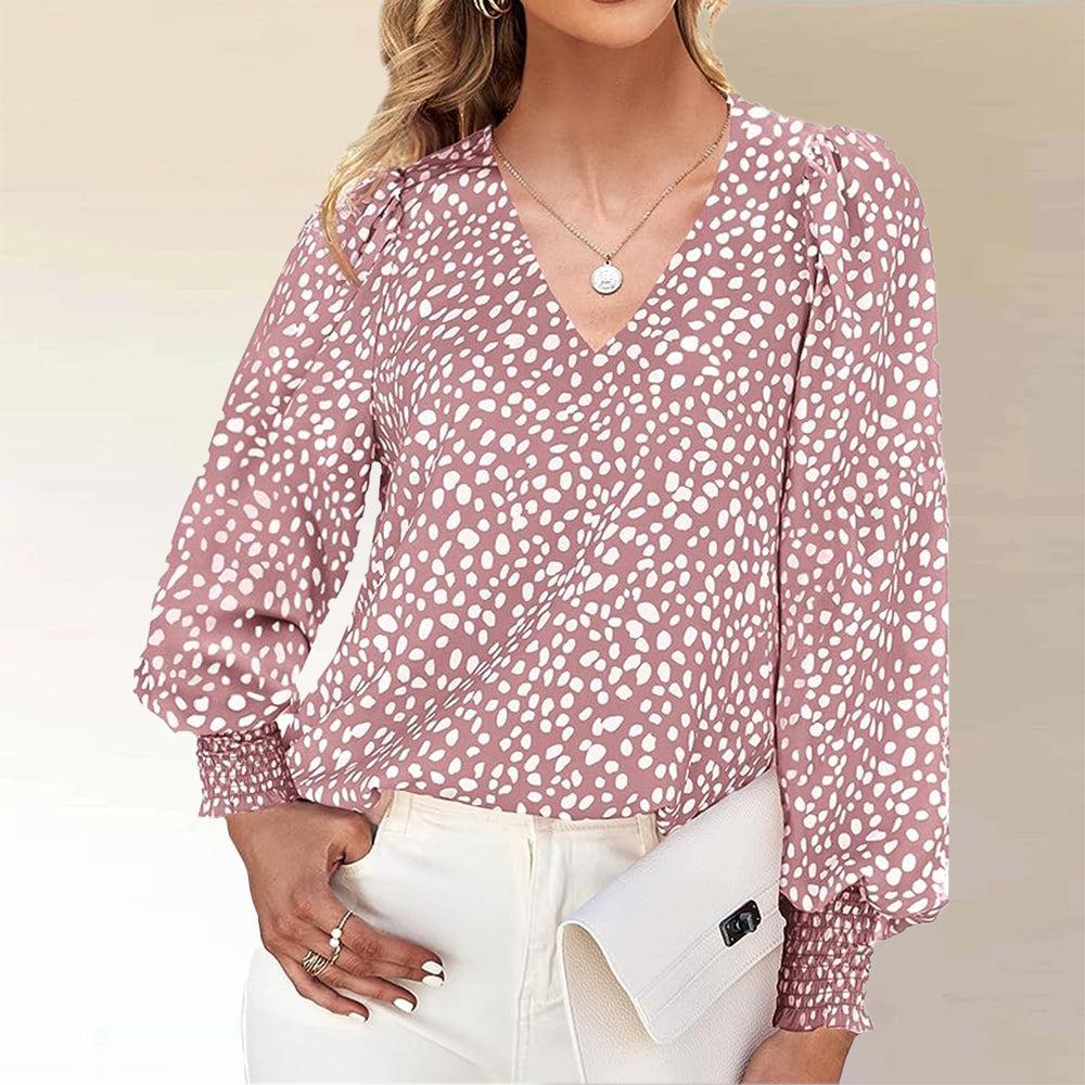 Top Rosa Mujer – Blusa Cuello Redondo Elegante y Cómoda