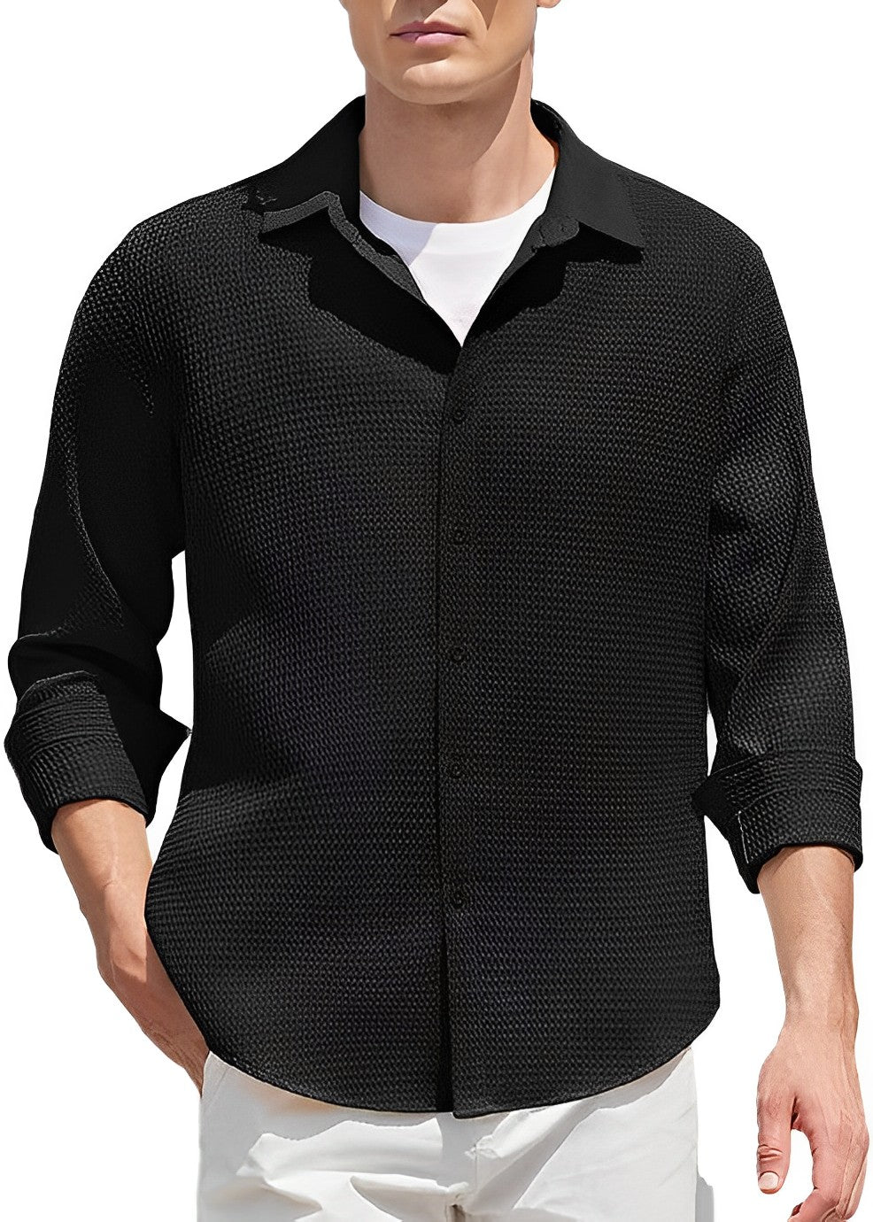 Camisa transpirable hombre – Camisa cómoda y elegante para verano