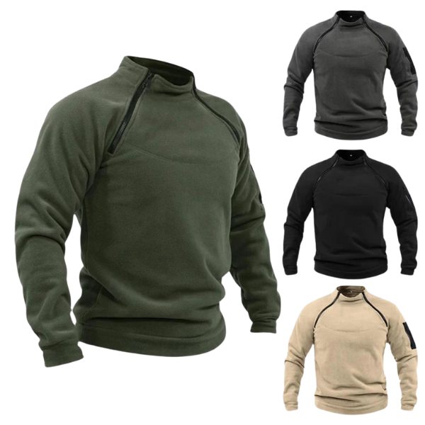 Sudadera polar caliente – Chaqueta con cremallera para todas las estaciones