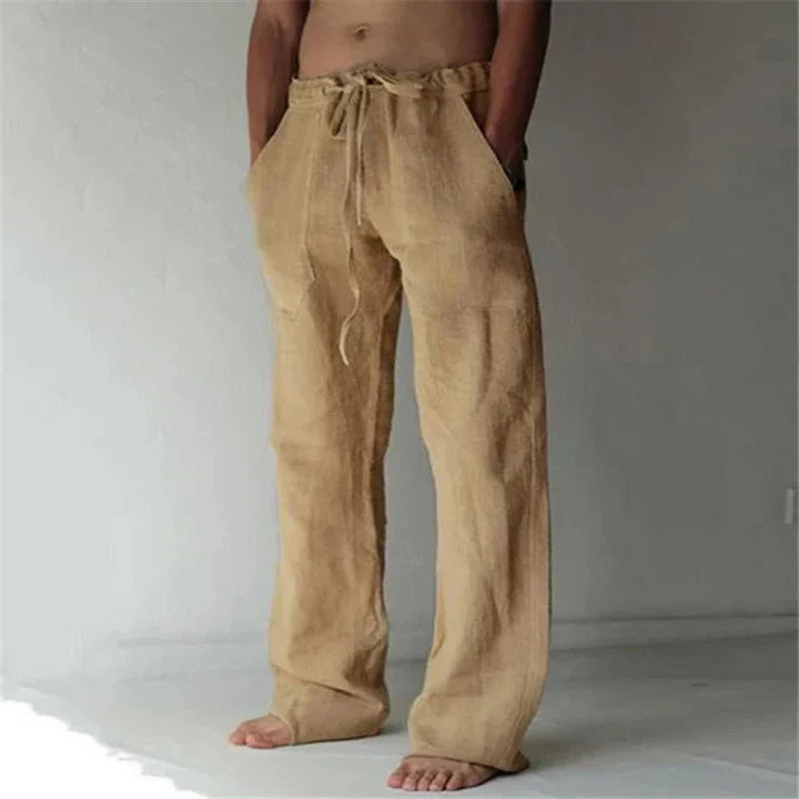 Pantalón de lino hombre – Pantalón elegante y cómodo para verano