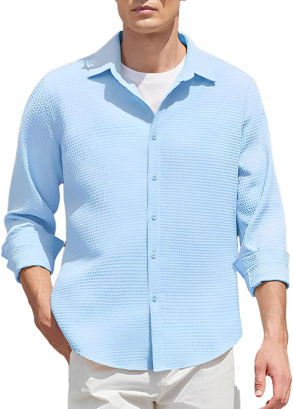 Camisa transpirable hombre – Camisa cómoda y elegante para verano