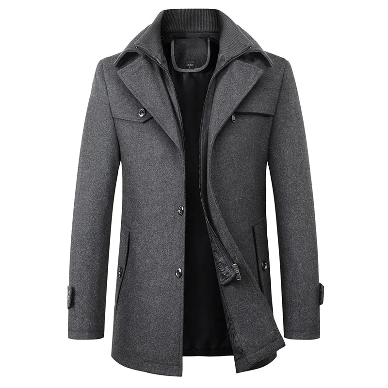 Abrigo impermeable hombre – Abrigo invierno elegante y práctico