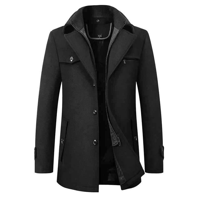 Abrigo impermeable hombre – Abrigo invierno elegante y práctico