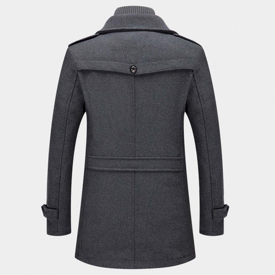 Abrigo de invierno hombre – Chaqueta térmica de dos piezas con bolsillos