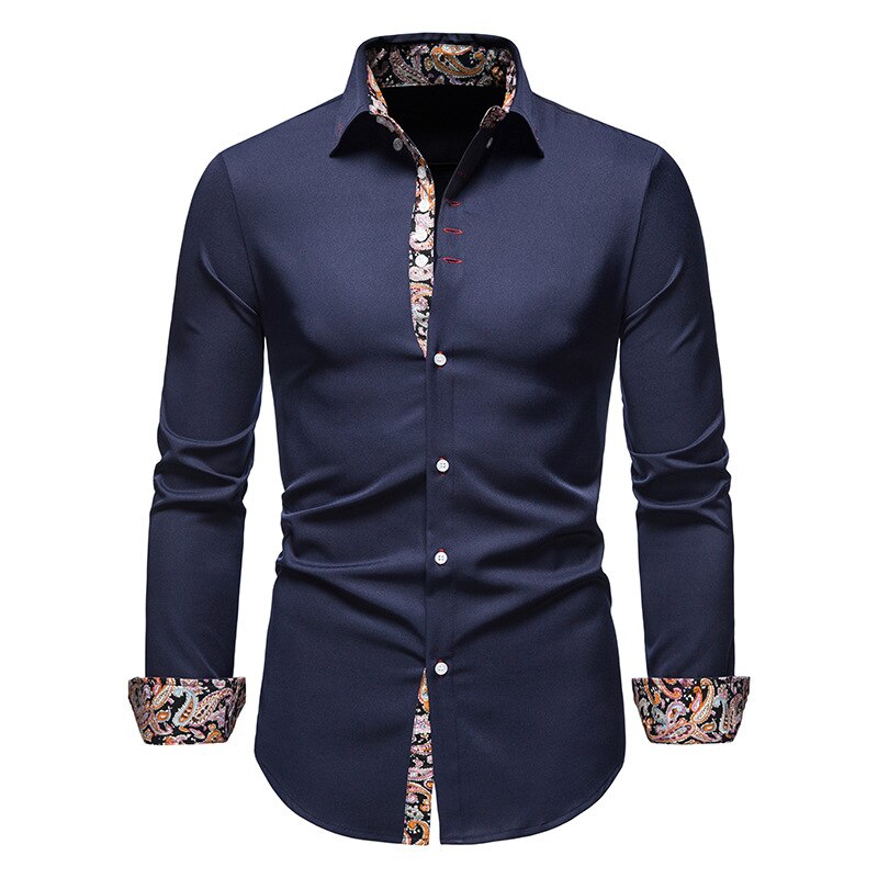 Camisa elegante hombre – Camisa slim-fit transpirable con detalles refinados