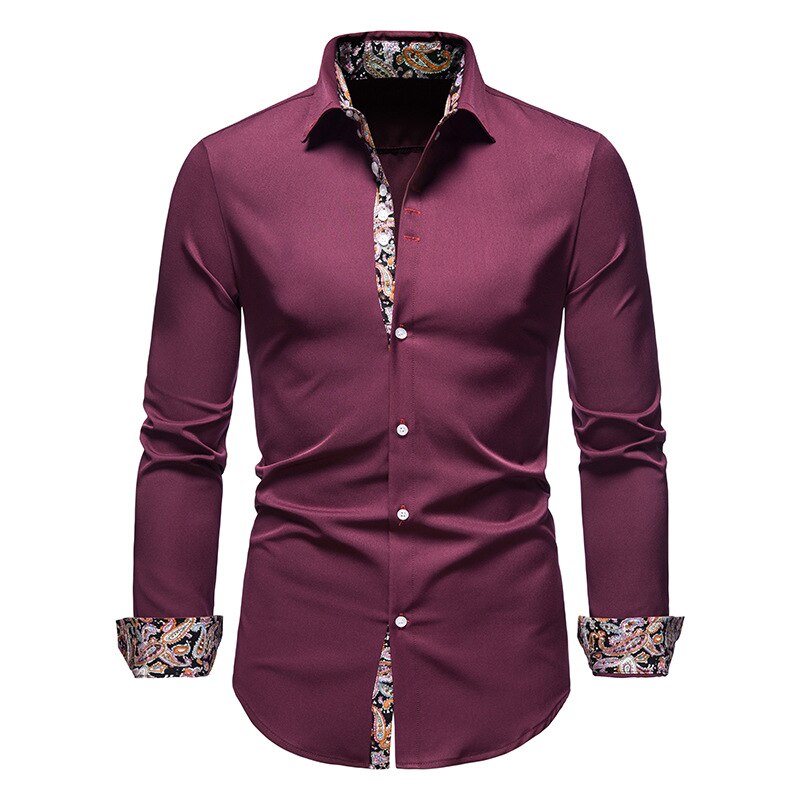 Camisa elegante hombre – Camisa slim-fit transpirable con detalles refinados