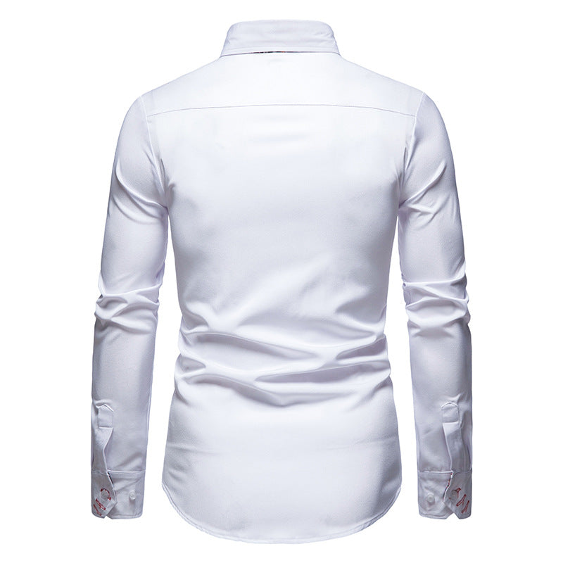 Camisa elegante hombre – Camisa slim-fit transpirable con detalles refinados