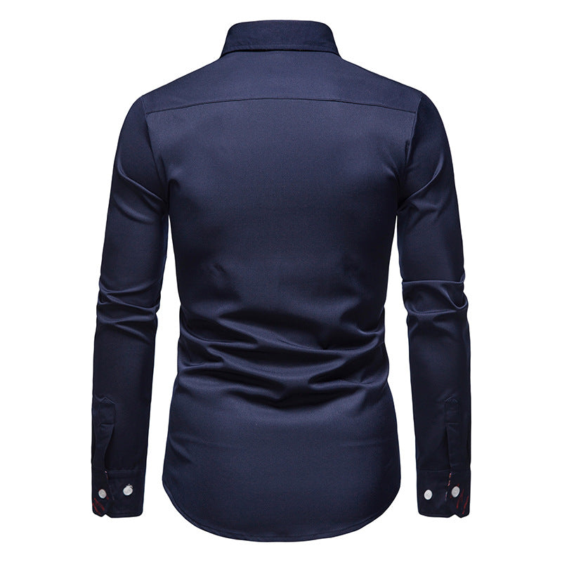 Camisa elegante hombre – Camisa slim-fit transpirable con detalles refinados