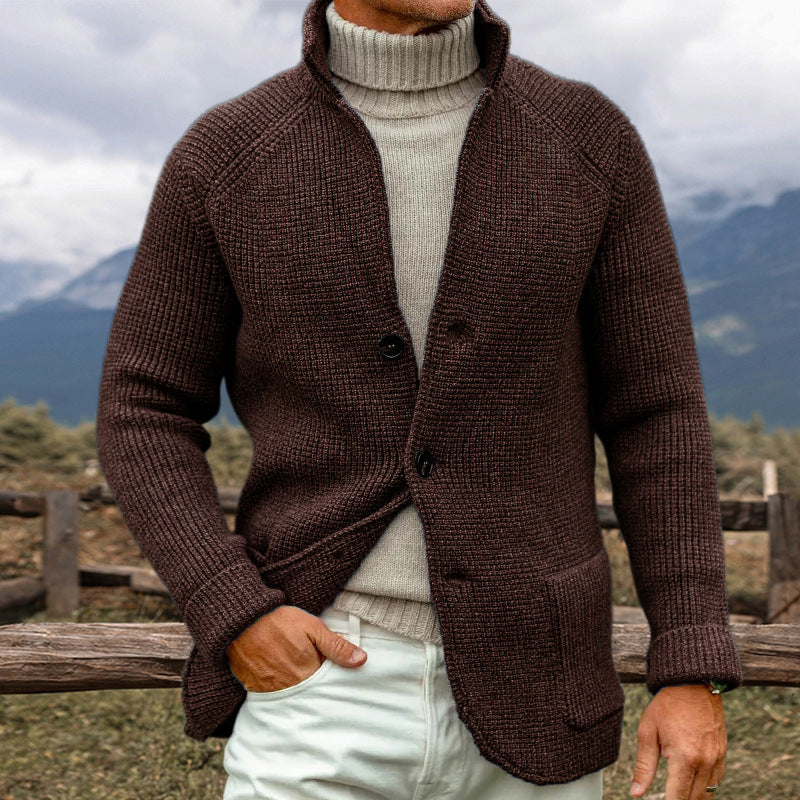 Cardigan de punto largo mujer – Suéter con bolsillos para todas las estaciones