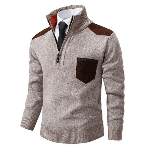 Jersey de lana caliente hombre – Suave y cómodo con cuello redondo