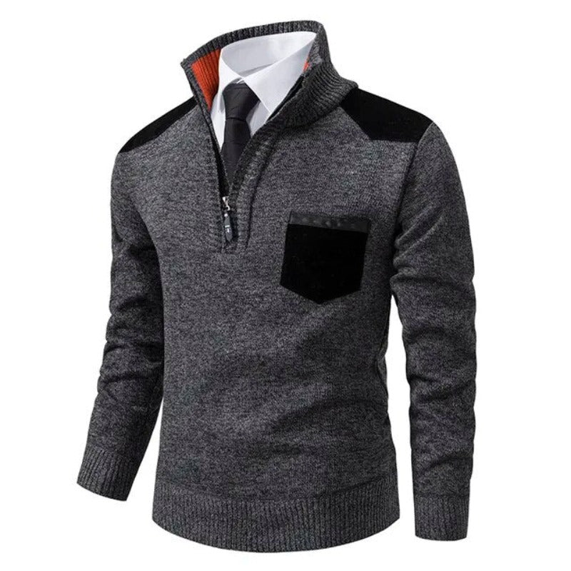 Jersey de lana caliente hombre – Suave y cómodo con cuello redondo