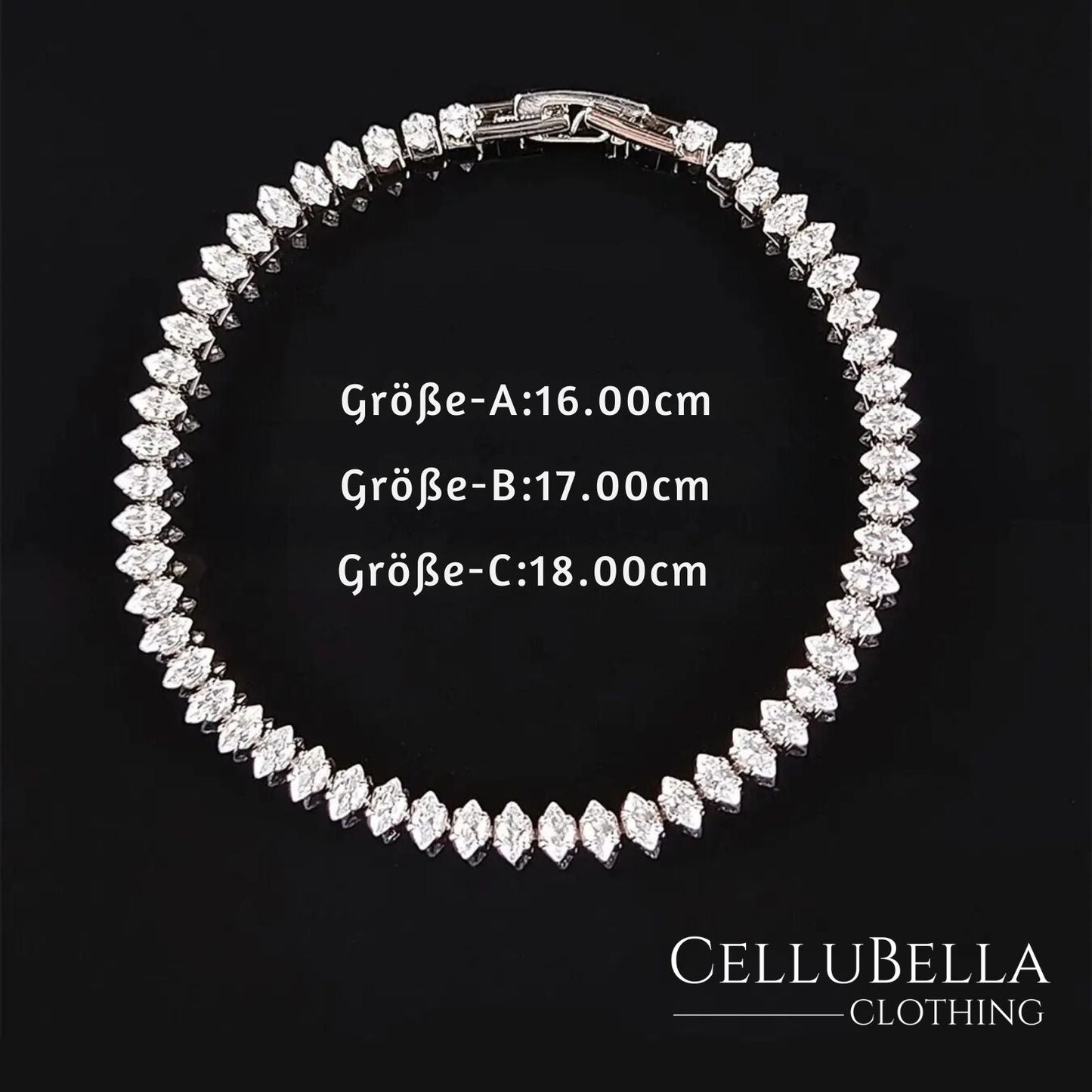 Pulsera de tenis brillante – Pulsera clásica con piedras de circonio