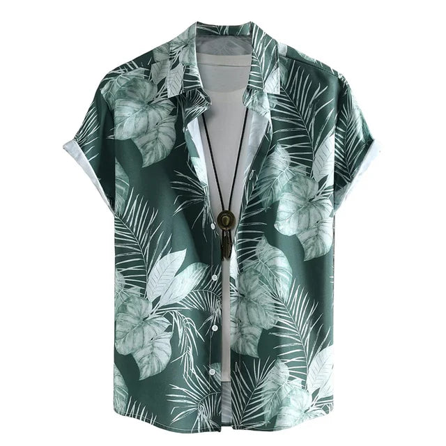 Camisa de verano hombre – Camisa floral ligera y fresca