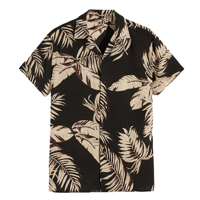 Camisa de verano hombre – Camisa floral ligera y fresca