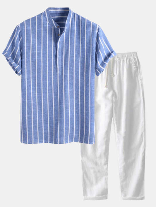 Conjunto elegante hombre – Camisa y pantalón casual para ocasiones