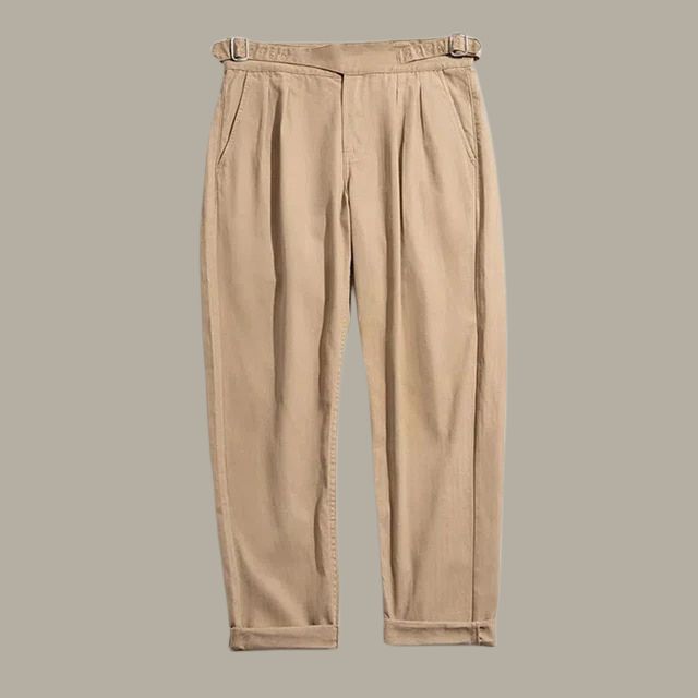 Pantalón Casual Hombre – Pantalón Plisado Elegante y Cómodo