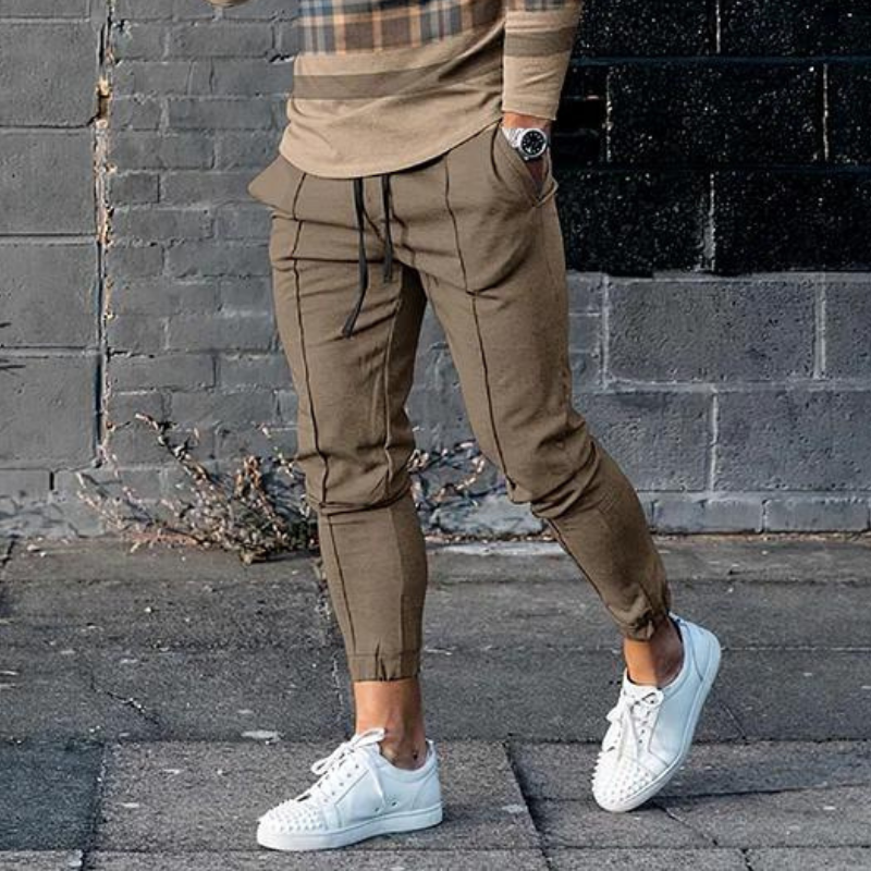 Conjunto streetwear hombre – Camisa y pantalón estampado moderno