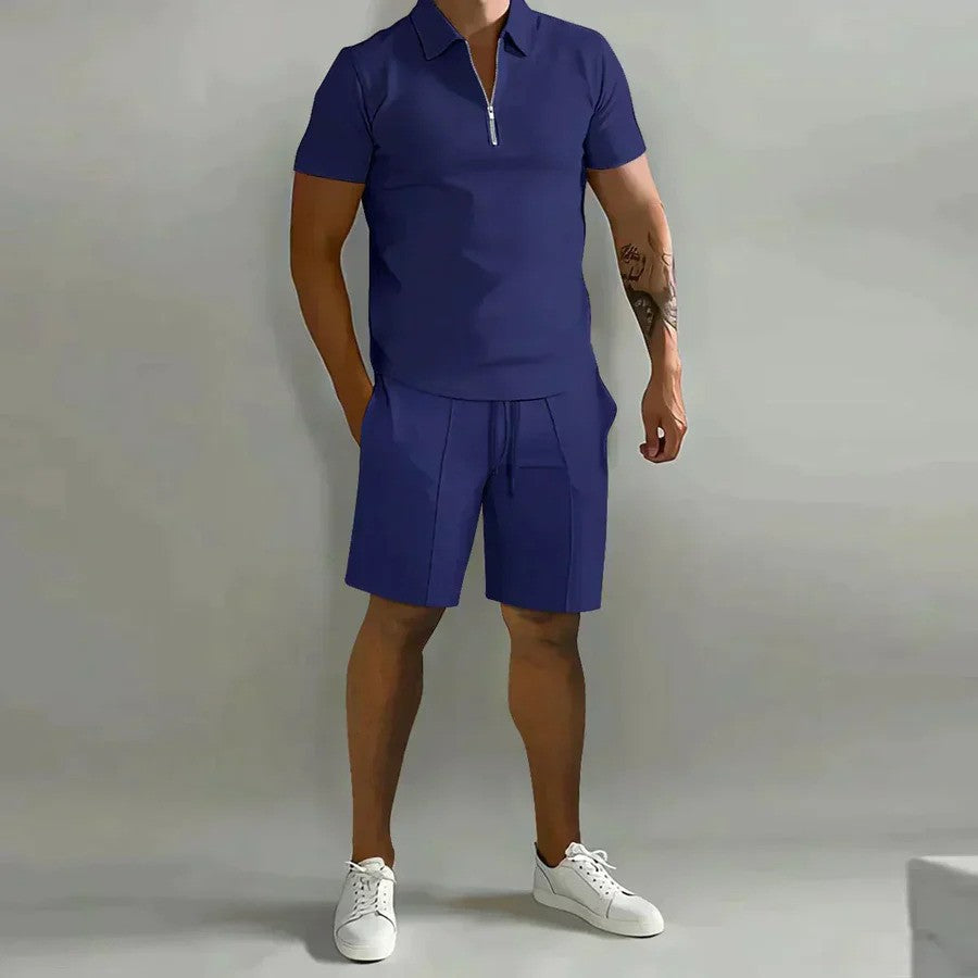 Conjunto polo y pantalón corto elegante – Ropa de verano chic y cómoda para hombre