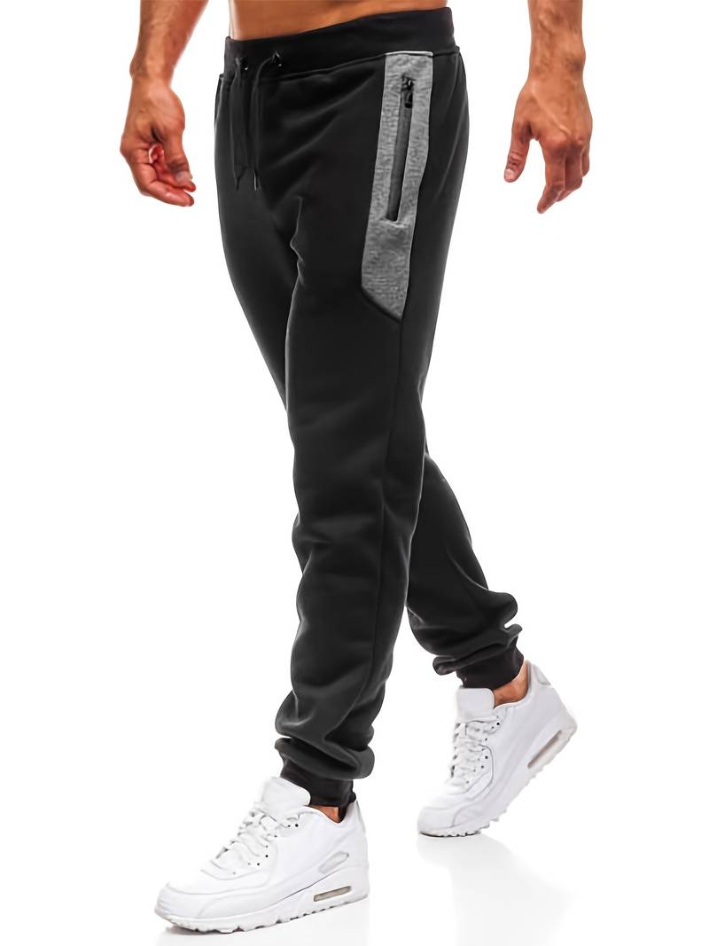 Pantalón jogging hombre – Casual con bolsillos cremallera y cómodo