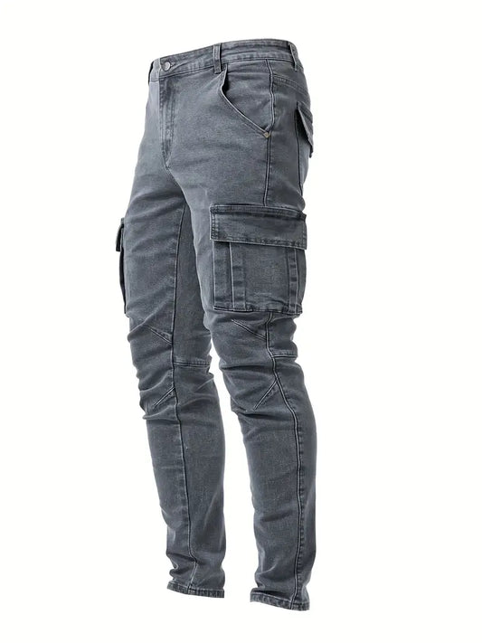 Pantalones cargo denim hombre – Slim fit cómodos y modernos