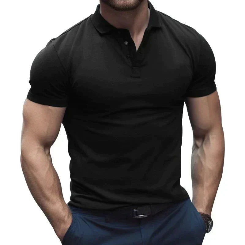 Camiseta hombre ligera – Polo corto transpirable para todas las estaciones