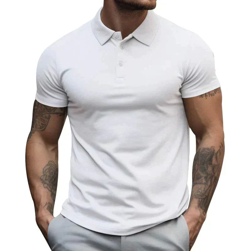 Camiseta hombre ligera – Polo corto transpirable para todas las estaciones