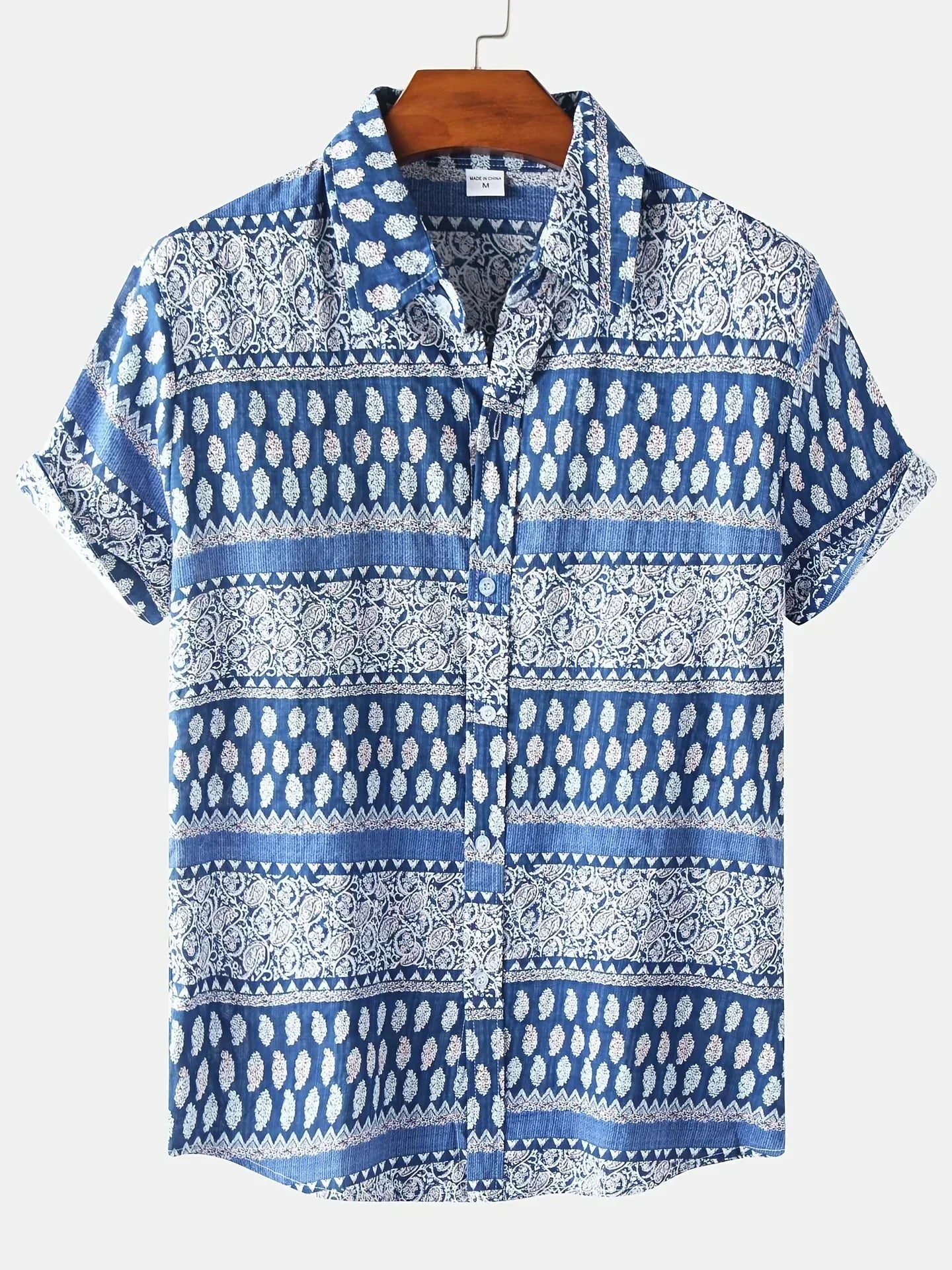 Camisa hawaiana hombre – Camisa floral ligera y fresca para verano